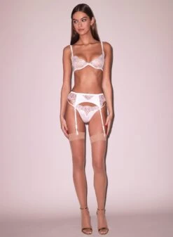 Fleur Du Mal Daphne Lace Garter Belt -Fleur du Mal Shop Beaded Iris Lace Unlined Demi Bra3 1c94f2b5 2c32 458b a628 9456a280bed2