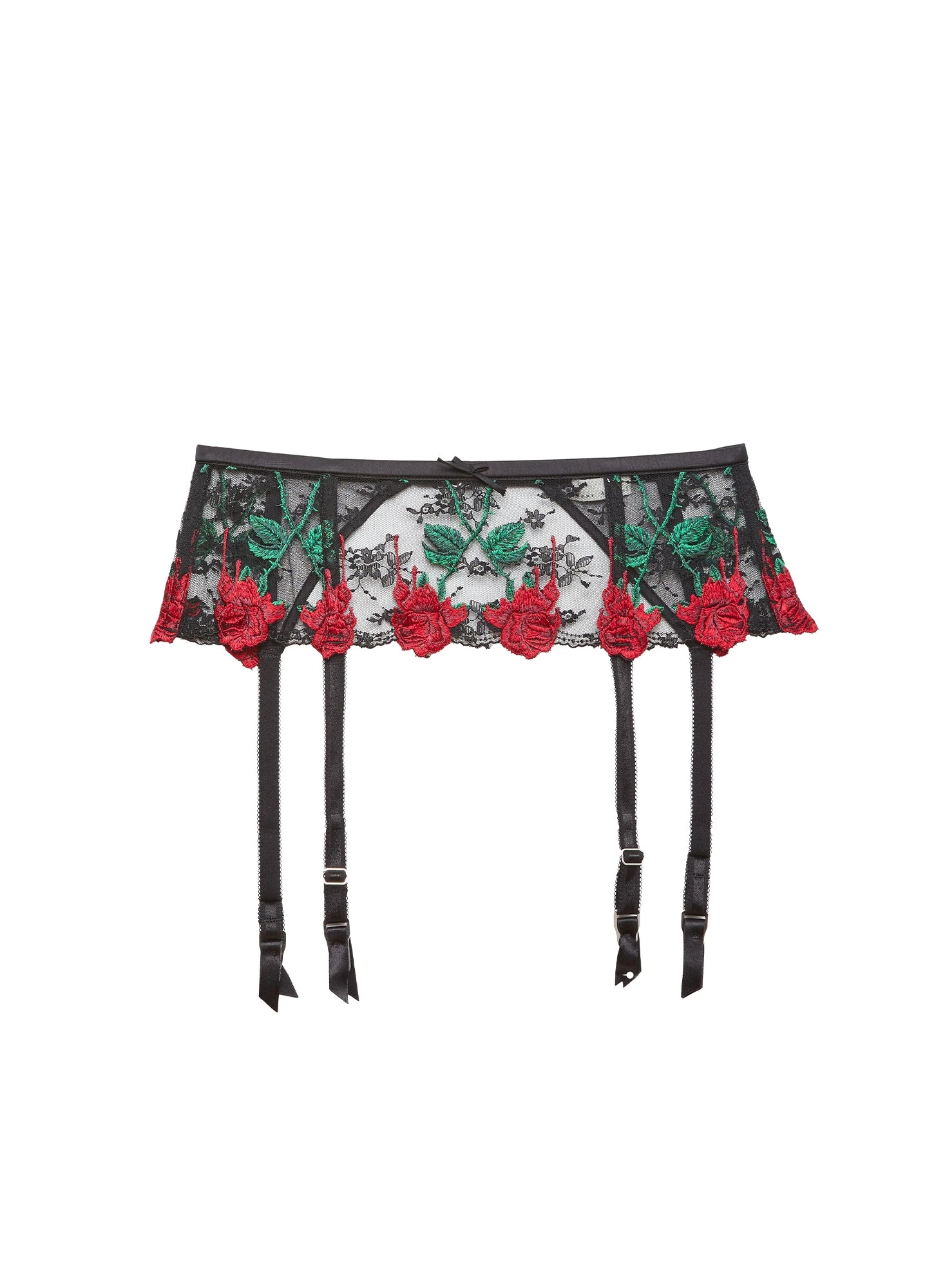 Fleur Du Mal Vampire Rose Embroidery Garter Belt 4 Fleur Du Mal Vampire Rose Embroidery Garter Belt - Image 2