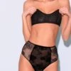 Fleur Du Mal Bouquet Lace High Waist Panty