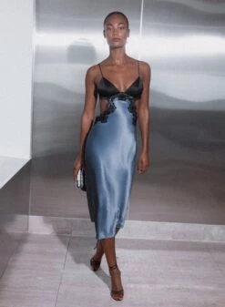 Fleur Du Mal Silk & Lace Cutout Slip 17 Fleur Du Mal Silk & Lace Cutout Slip -Fleur du Mal Shop Campaign Silk Lace Cutout Slip Dress 4