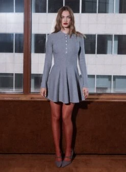 Fleur Du Mal Henley Flared Corset Dress