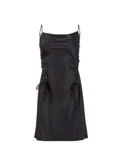 Fleur Du Mal Ella Mini Dress -Fleur du Mal Shop EllaMiniDress black flat