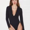 Fleur Du Mal Margo Lace Long Sleeve Bodysuit -Fleur du Mal Shop FDM 011222 1 5777full