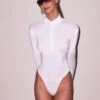 Fleur Du Mal Button Down Bodysuit -Fleur du Mal Shop FDM 012424 10640 full