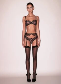 Fleur Du Mal Sophia Lace Balconette Bra -Fleur du Mal Shop FDM 012424 7628 full