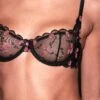 Fleur Du Mal Rose & Vine Embroidery Balconette Bra -Fleur du Mal Shop FDM 012724 12306full