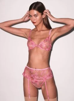 Fleur Du Mal Harper Embroidery V-String