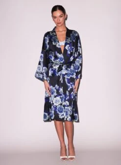 Fleur Du Mal Unisex Silk Kimono