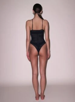 Fleur Du Mal Lace Pointelle Racer Bodysuit -Fleur du Mal Shop FDM 051624 40960 full