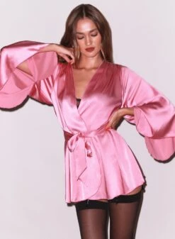 Fleur Du Mal Angel Sleeve Robe -Fleur du Mal Shop FDM 071025 27788full