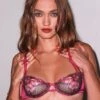 Fleur Du Mal Butterfly Embroidery Balconette Bra -Fleur du Mal Shop FDM 071025 28092full