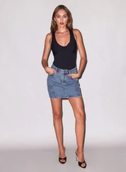 Fleur Du Mal Sleek Jersey Knot Bodysuit -Fleur du Mal Shop FDM 071025 31063full