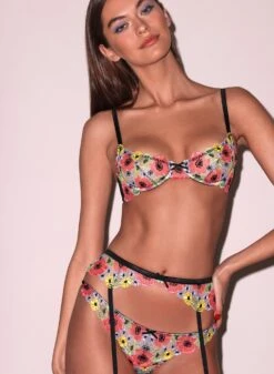 Fleur Du Mal Azalea Embroidery Thong -Fleur du Mal Shop FDM 090424 61787full 1