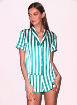 Fleur Du Mal Riviera Stripe PJ Top -Fleur du Mal Shop FDM 111824 103168full 5a0d6e24 c910 4c99 b179 f19ac0b6a600