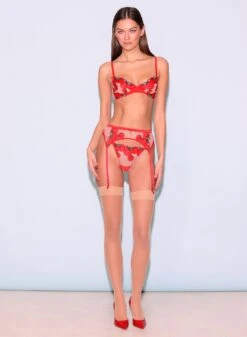 Fleur Du Mal Pomodoro Embroidery Garter Belt -Fleur du Mal Shop FDM 112123 1 8091full 03f68547 45b6 4bdf b2e2 40f0b5b911fb