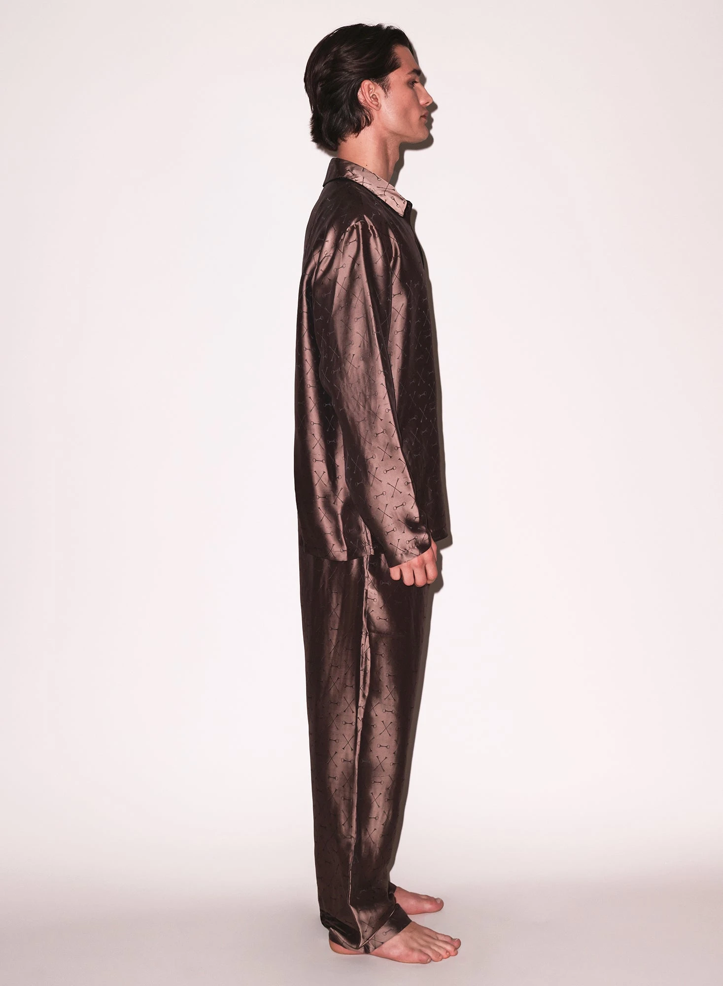 Fleur Du Mal Men's Jacquard PJ Top 6 Fleur Du Mal Men's Jacquard PJ Top - Image 4