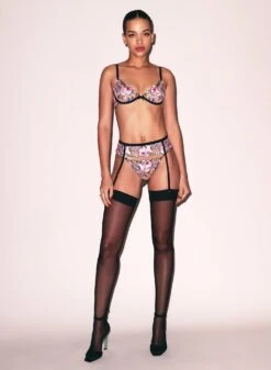 Fleur Du Mal Back Seam Thigh High Stocking -Fleur du Mal Shop FDM 112124 107271full