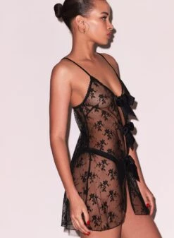 Fleur Du Mal Untie Me Nightie -Fleur du Mal Shop FDM 112124 107827 full