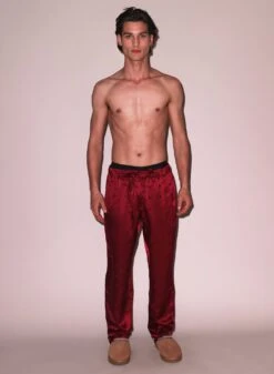 Fleur Du Mal Silk Jacquard PJ Pant -Fleur du Mal Shop FDM 112124 107897 full