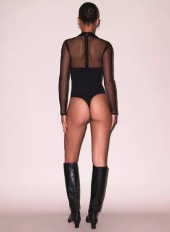 Fleur Du Mal Tuxedo Bodysuit -Fleur du Mal Shop FDM 112124 109099 full