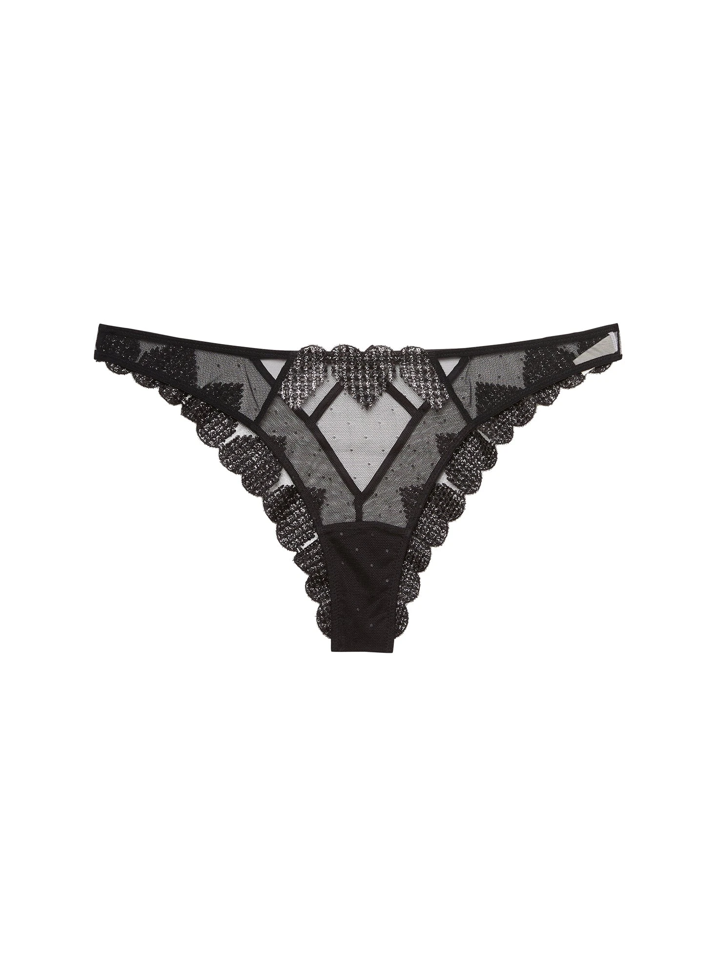 Fleur Du Mal Heart Embroidery Cheeky 5 Fleur Du Mal Heart Embroidery Cheeky - Image 3