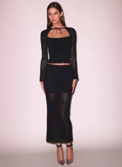 Fleur Du Mal Lace Pointelle Decollette Top 13 Fleur Du Mal Lace Pointelle Decollette Top -Fleur du Mal Shop Lace Pointelle Knit Decollette Top1