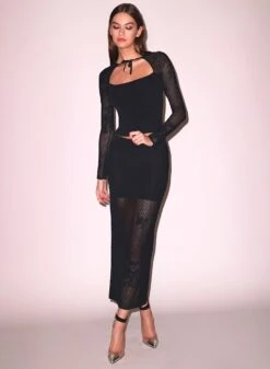 Fleur Du Mal Lace Pointelle Maxi Skirt