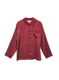 Fleur Du Mal Silk Jacquard PJ Top 15 Fleur Du Mal Silk Jacquard PJ Top -Fleur du Mal Shop MensSilkTopBaroloflat