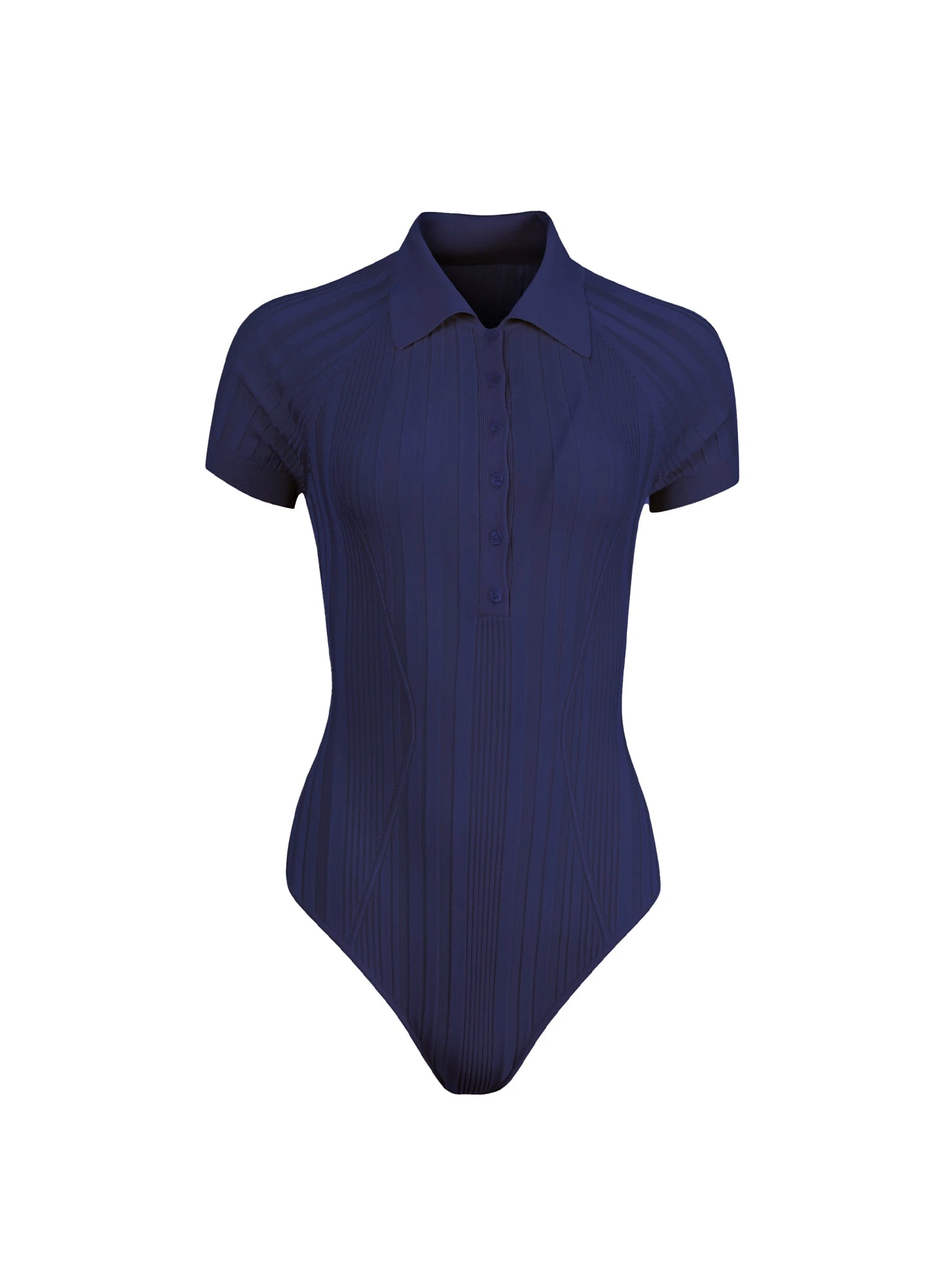Fleur Du Mal Rib Polo Bodysuit 5 Fleur Du Mal Rib Polo Bodysuit - Image 3