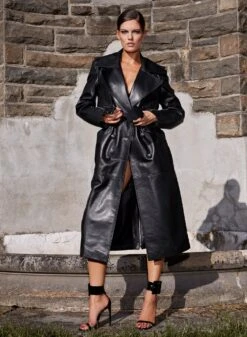 Fleur Du Mal Moto Leather Trench Coat