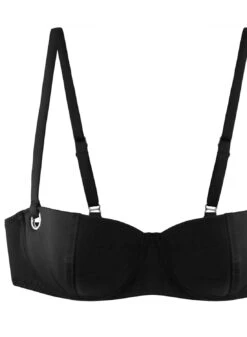 Fleur Du Mal Grommet Balconette Bikini Top -Fleur du Mal Shop SW0066 BLACK web crop 2