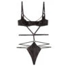 Fleur Du Mal Strappy Bondage Underwire Bodysuit 1 Fleur Du Mal Strappy Bondage Underwire Bodysuit -Fleur du Mal Shop StrappyBondageBlack
