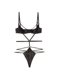 Fleur Du Mal Strappy Bondage Underwire Bodysuit