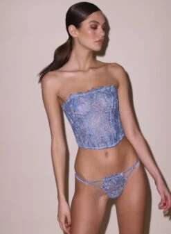 Fleur Du Mal Whitney Embroidery Thong