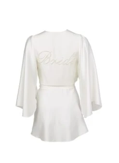 Fleur Du Mal Bride Embroidered Angel Sleeve Robe -Fleur du Mal Shop briderobeflat1