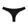 Fleur Du Mal Charlotte Lace Seamless Thong -Fleur du Mal Shop charlotteseamlessthongblackflat1