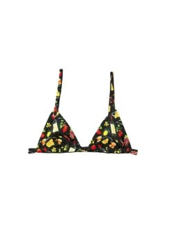 Fleur Du Mal Grommet Triangle Bikini Top -Fleur du Mal Shop ciao amore bikini top flat