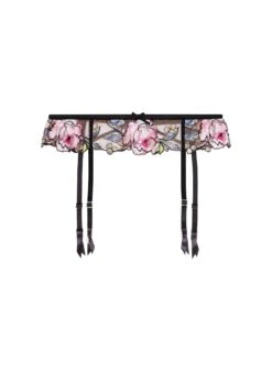 Fleur Du Mal Fidelia Embroidery Garter Belt 11 Fleur Du Mal Fidelia Embroidery Garter Belt -Fleur du Mal Shop fideliagarterflat