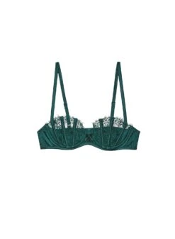 Fleur Du Mal Frankie Lace Boned Balconette -Fleur du Mal Shop frankie bra flat