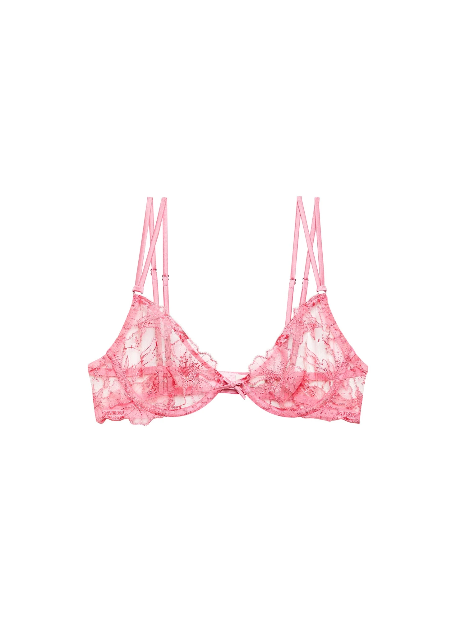 Fleur Du Mal Harper Embroidery Demi Bra 5 Fleur Du Mal Harper Embroidery Demi Bra - Image 3