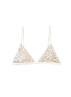 Fleur Du Mal Venus Lace Triangle Bra -Fleur du Mal Shop lacetrianglebraflat