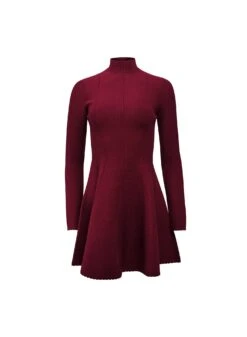 Fleur Du Mal Long Sleeve Flared Corset Dress -Fleur du Mal Shop ls flared corset flat