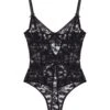 Fleur Du Mal Magnolia Lace Ouvert Bodysuit -Fleur du Mal Shop magnoliaouvertbsflat1