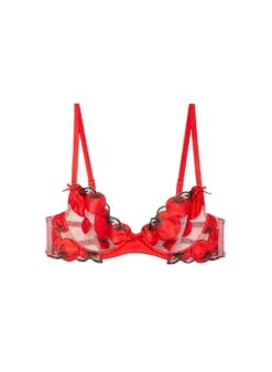 Fleur Du Mal Pomodoro Embroidery Demi Bra 14 Fleur Du Mal Pomodoro Embroidery Demi Bra -Fleur du Mal Shop pomodorobraflat