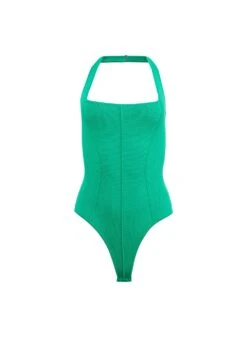 Fleur Du Mal Sofia Bodysuit -Fleur du Mal Shop sofiabsgreenflat